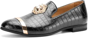 JITAI Men's Penny Slip-On Leather Lined Loafer Luxury Men Shoes Casual Dress Disco Shoes