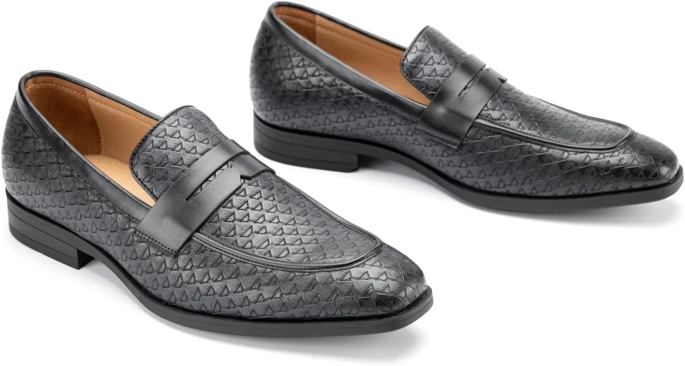 JITAI Mens Velvet Loafers Dress Shoes Loafers for Men Tuxedo Suit Shoes