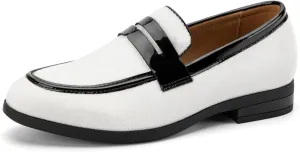 JITAI Velvet Boy's Dress Shoes Slip-On Loafers Wedding Shoes for Boys