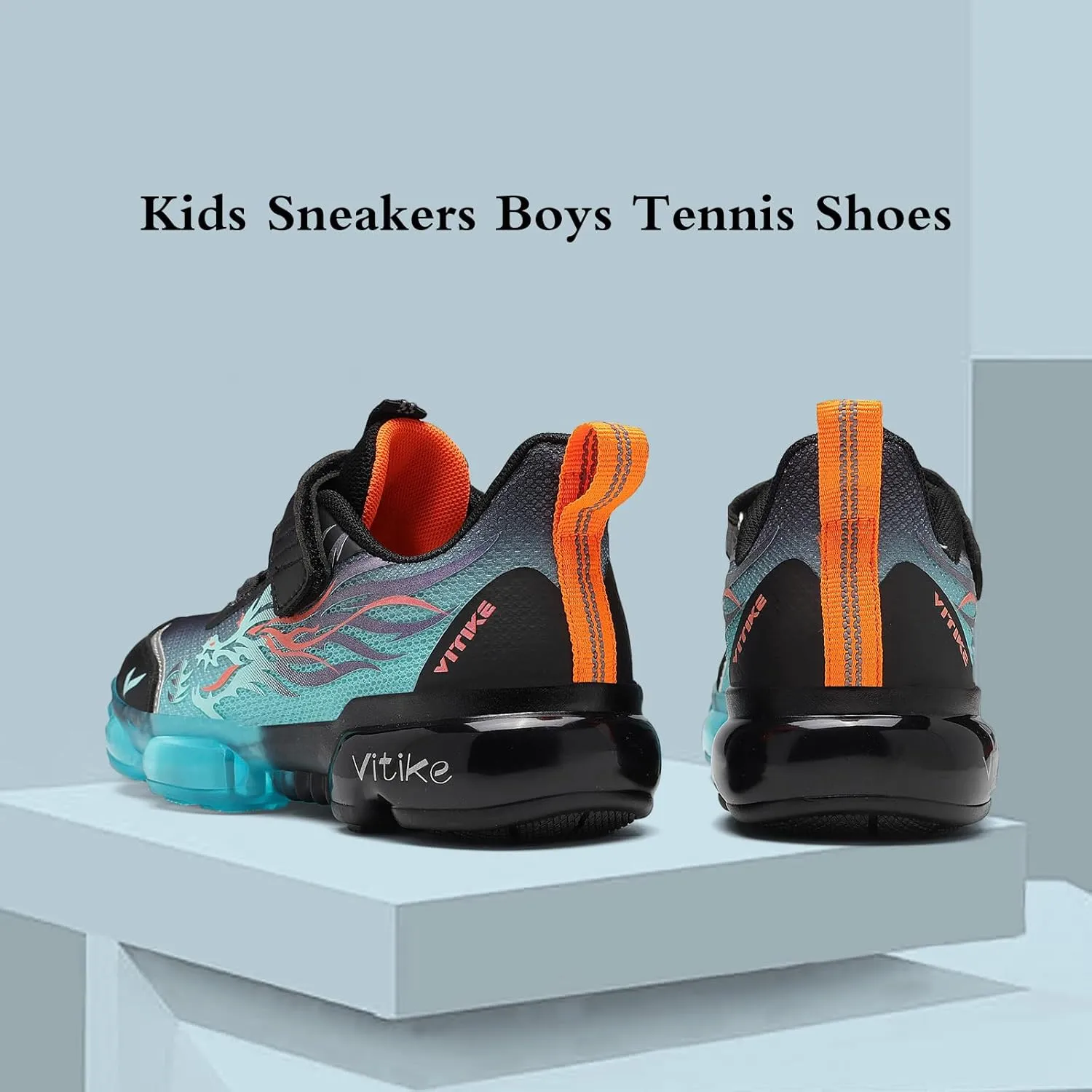 JMFCHI Kids Sneakers Boys Girls Tennis Running Shoes Outdoor Hiking Sneaker for Boys Athletic Breathable