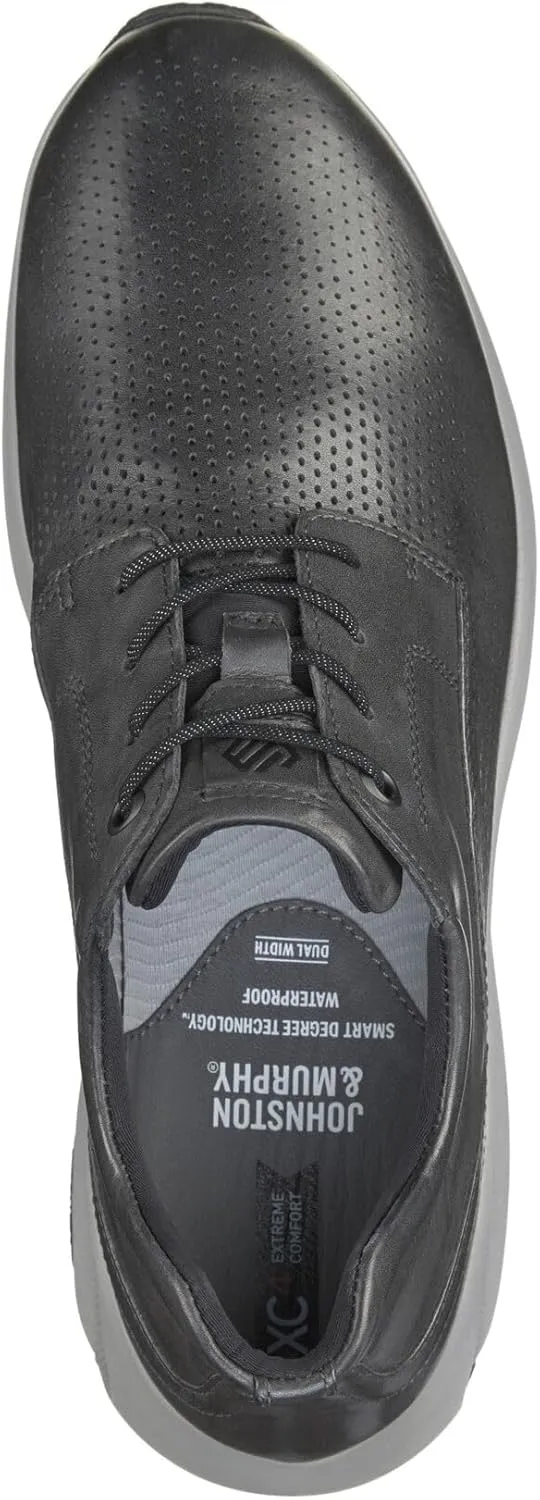 Johnston & Murphy TR3-Luxe Perfed Plain Toe Shoes for Men – Waterproof Sneakers, Mens Casual Dress Shoes for Work
