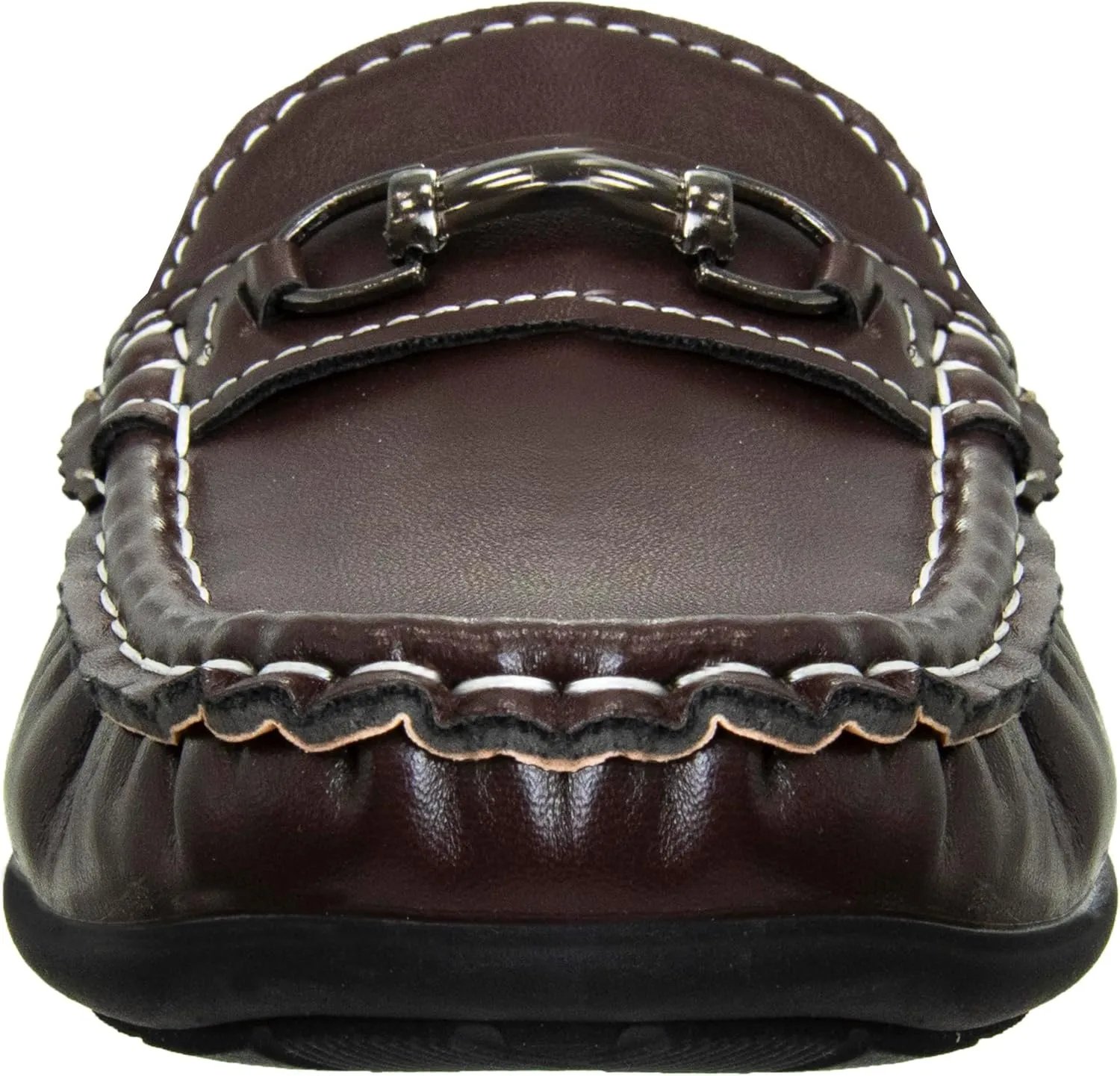 Josmo Boys Moccasin Driving Loafers - Casual Dress Penny Slip On Boat Shoes (Toddlers - Little Kids - Big Kids)