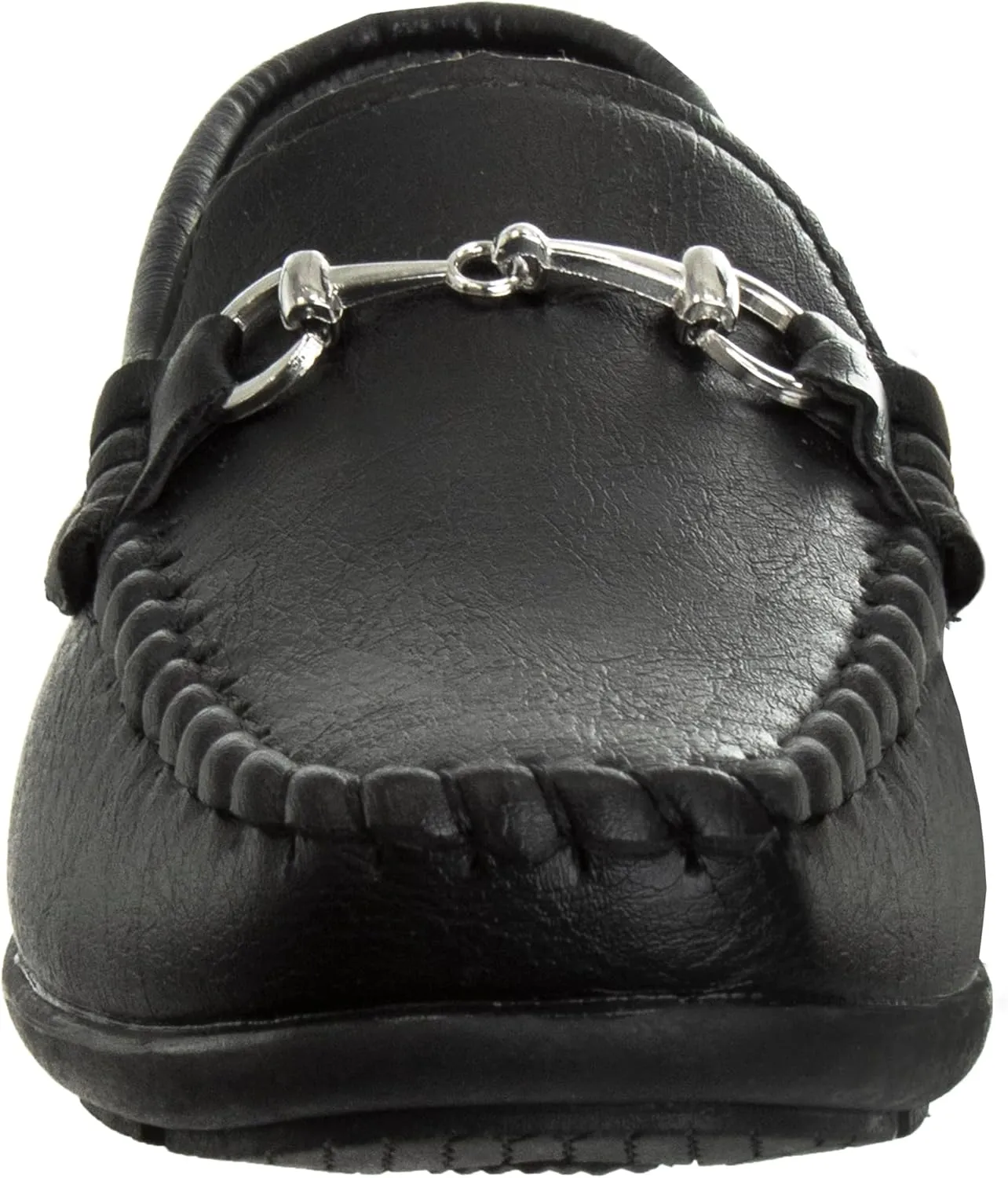 Josmo Boys Moccasin Driving Loafers - Casual Dress Penny Slip On Boat Shoes (Toddlers - Little Kids - Big Kids)
