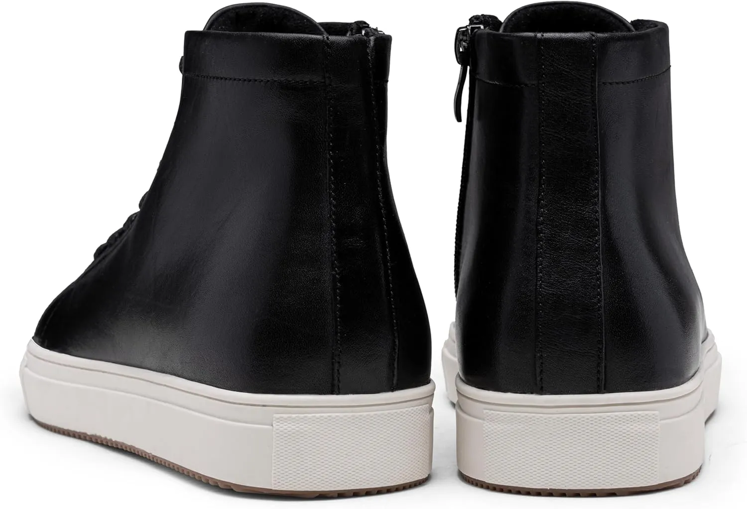 Jousen Men's Casual Shoes High Top Premium Leather Fashion Sneakers Dress Boots for Men