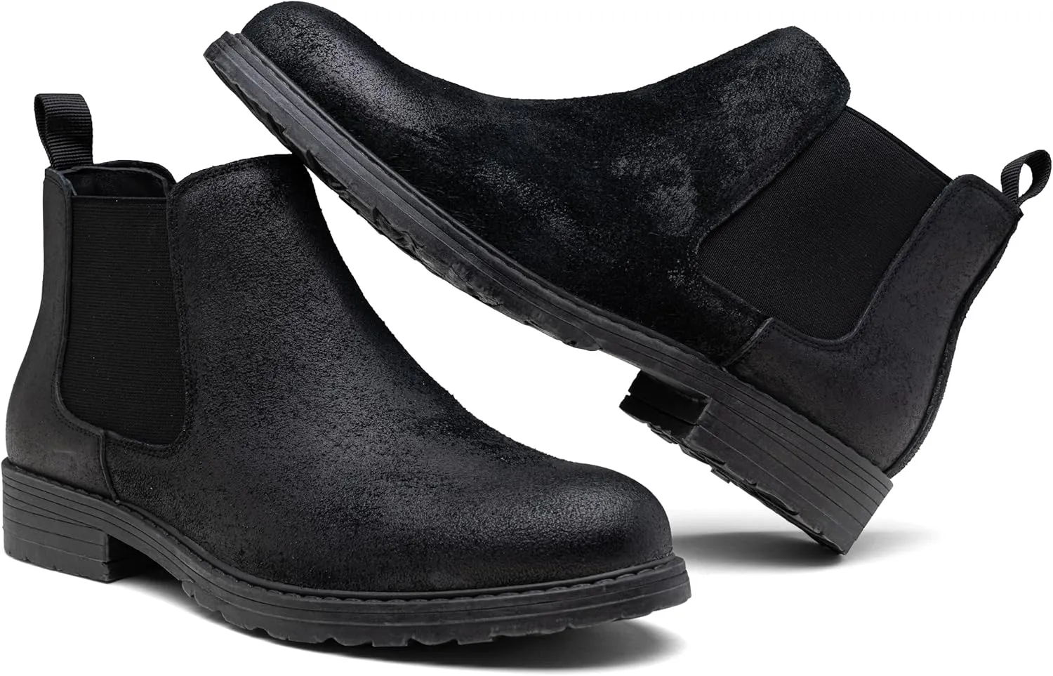 Jousen Men's Chelsea Boots Leather Distressed Boots for Men