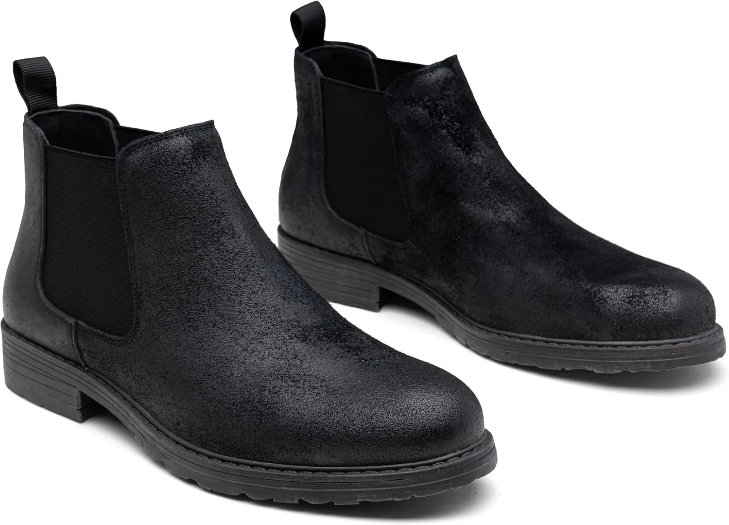 Jousen Men's Chelsea Boots Leather Distressed Boots for Men