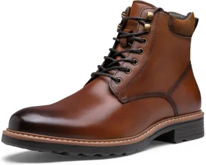 Jousen Men's Dress Boots Leather Boots for Men Formal Chukka Boots Mens Business Mens Boots