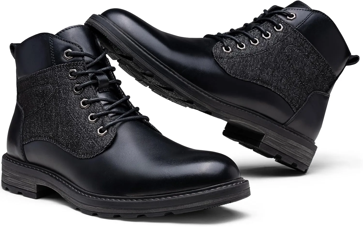 Jousen Men's Dress Boots Leather Boots for Men Formal Chukka Boots Mens Business Mens Boots