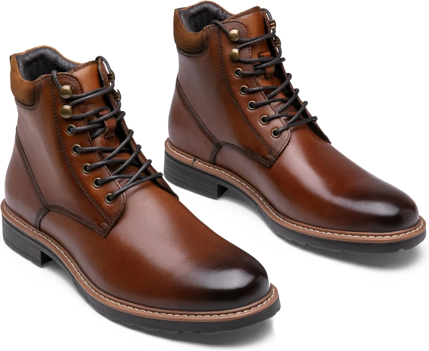 Jousen Men's Dress Boots Leather Boots for Men Formal Chukka Boots Mens Business Mens Boots