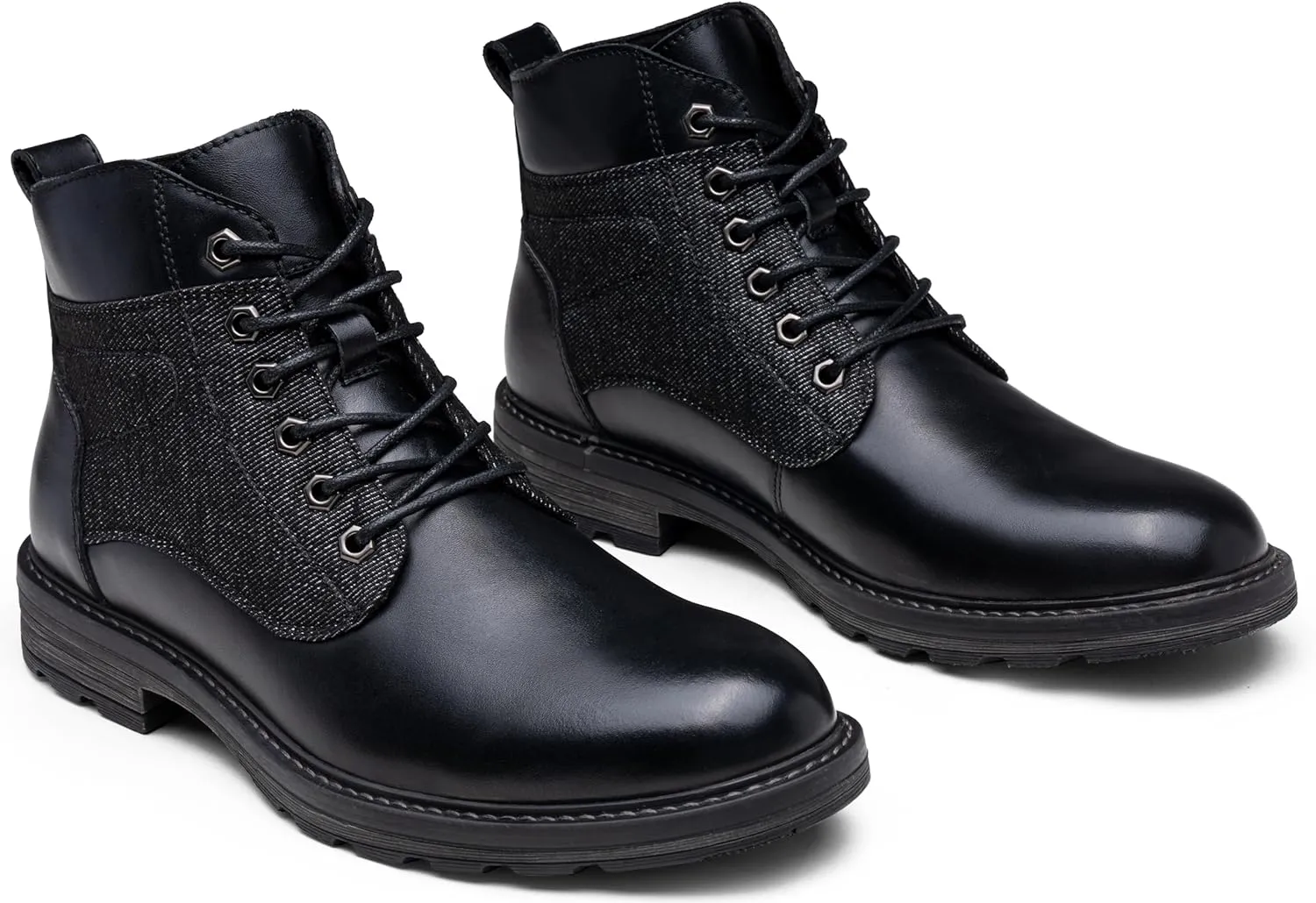 Jousen Men's Dress Boots Leather Boots for Men Formal Chukka Boots Mens Business Mens Boots
