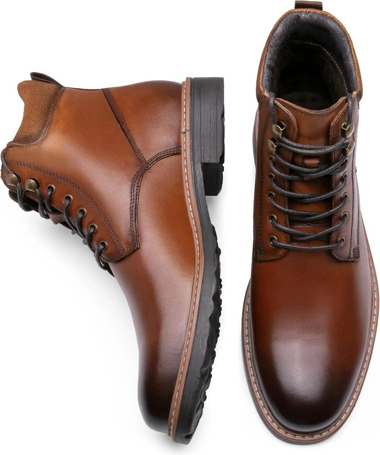 Jousen Men's Dress Boots Leather Boots for Men Formal Chukka Boots Mens Business Mens Boots