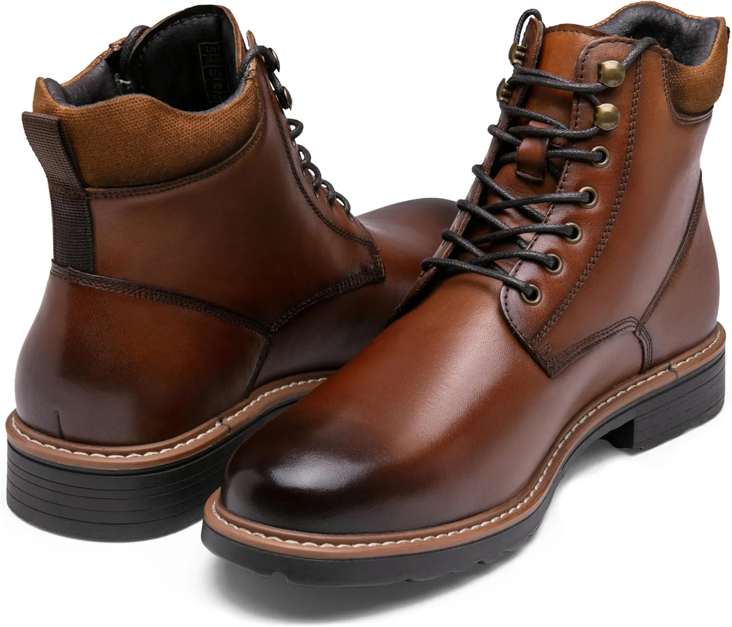 Jousen Men's Dress Boots Leather Boots for Men Formal Chukka Boots Mens Business Mens Boots