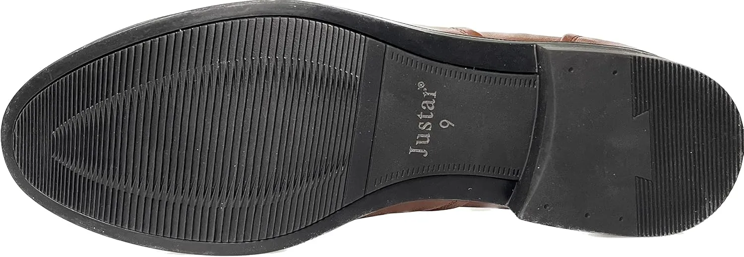 Justar Men's Genuine Leather Casual Dress Shoes Slip-On Bussiness Shoes Formal Penny Loafers for Men Tuxedo Shoes