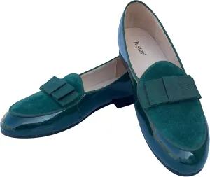 Justar Men's Leather Loafers Belgian Tuxedo Dress Shoes Slip-On Formal Prom Penny Loafers Banquet Flats
