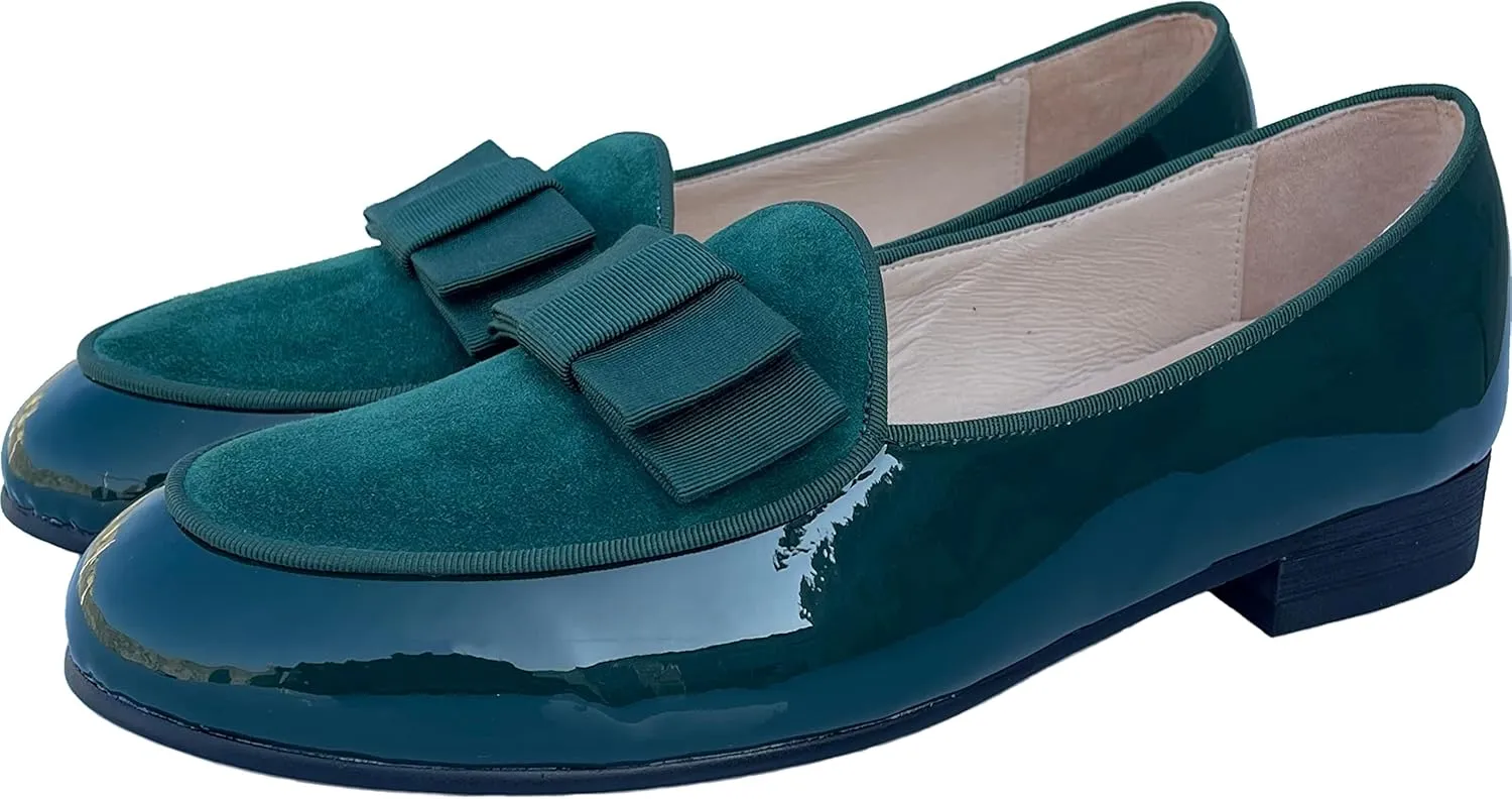 Justar Men's Leather Loafers Belgian Tuxedo Dress Shoes Slip-On Formal Prom Penny Loafers Banquet Flats