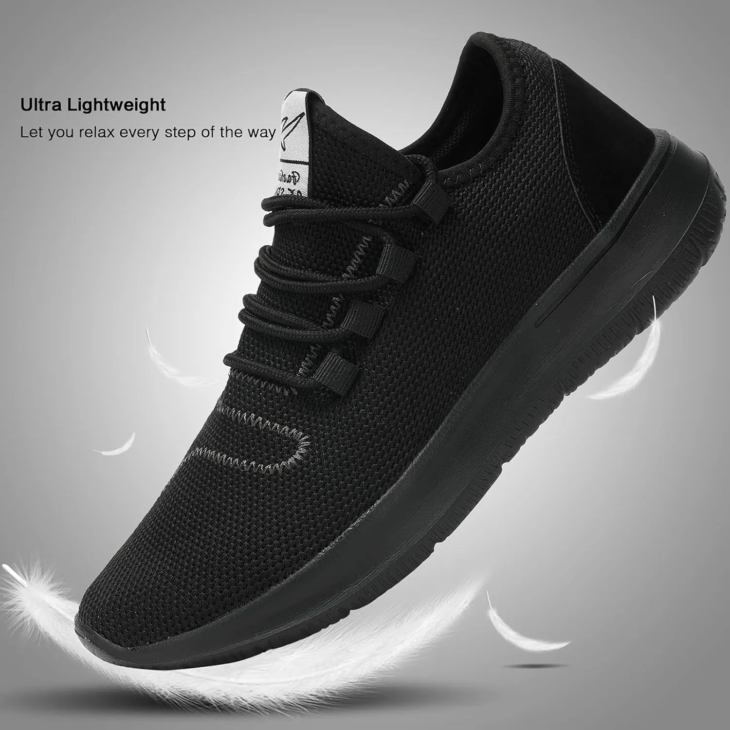 KEEZMZ Men's Running Shoes Fashion Breathable Sneakers Mesh Soft Sole Casual Athletic Lightweight