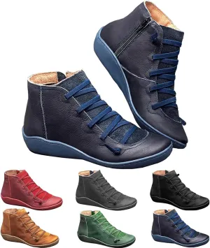 Keilani Women's Vintage Ankle Boots - Strappy, Libiyi Design