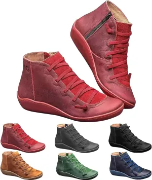 Keilani Women's Vintage Ankle Boots - Strappy, Libiyi Design