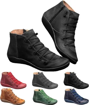 Keilani Women's Vintage Ankle Boots - Strappy, Libiyi Design
