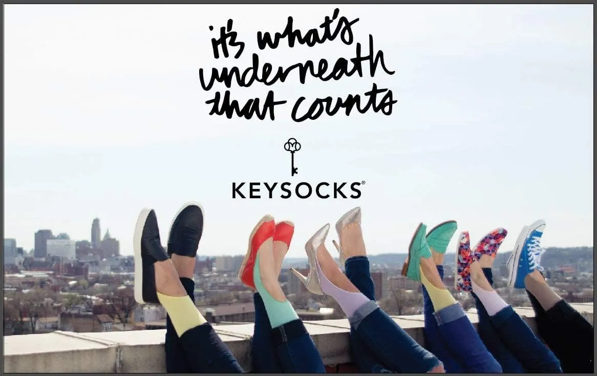 KEYSOCKS Knee High Socks for Women, Classic Light, No Show