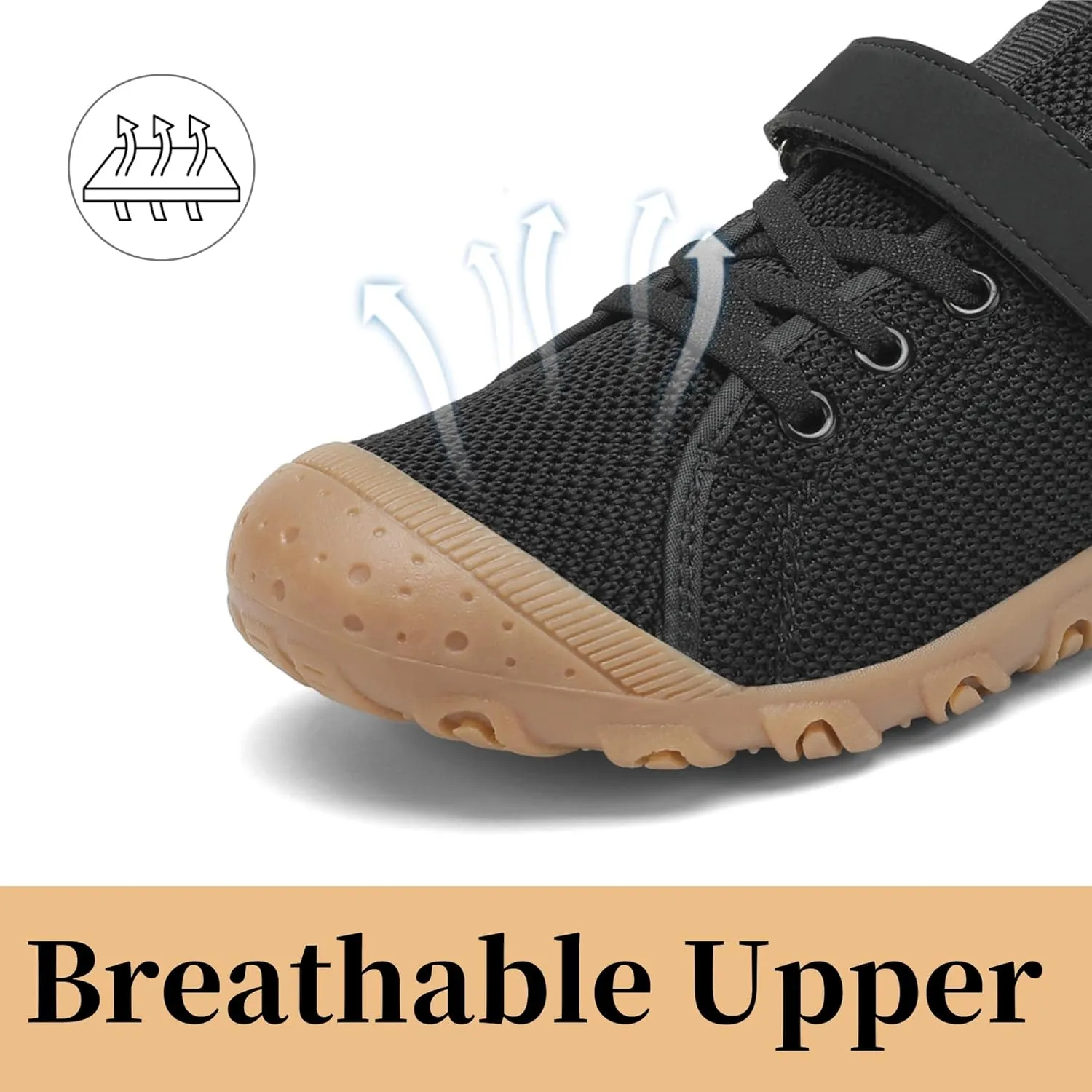Kids Barefoot Shoes Anti-Collision Girls Boys Sneakers Slip on Running Hiking Tennis Shoes for Toddler/Little/Big Kid