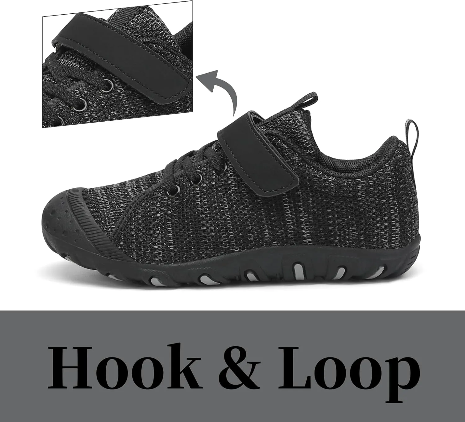 Kids Barefoot Shoes Anti-Collision Girls Boys Sneakers Slip on Running Hiking Tennis Shoes for Toddler/Little/Big Kid