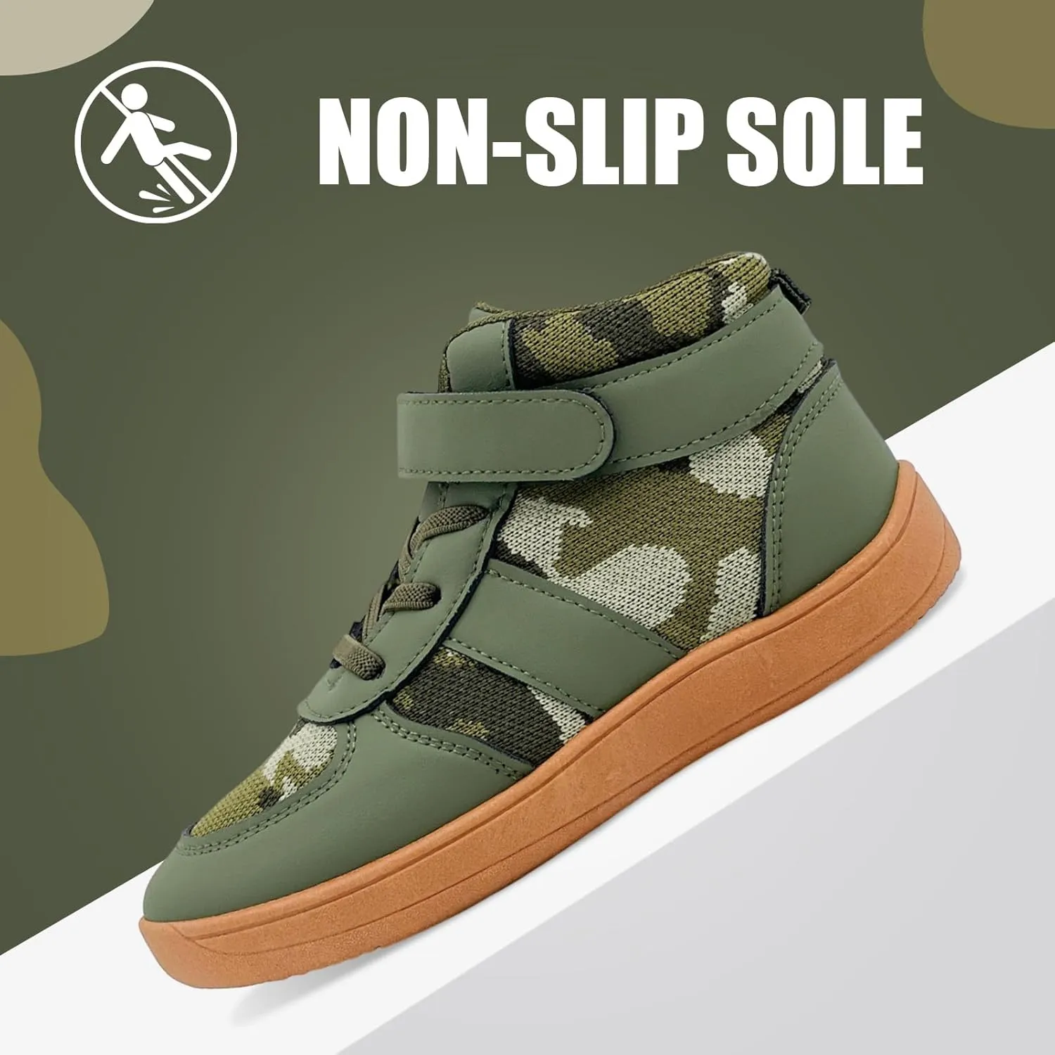 Kids High Top Barefoot Shoes Boys Girls Wrestling Shoes Anti-Skid Adventure Hiking Boots