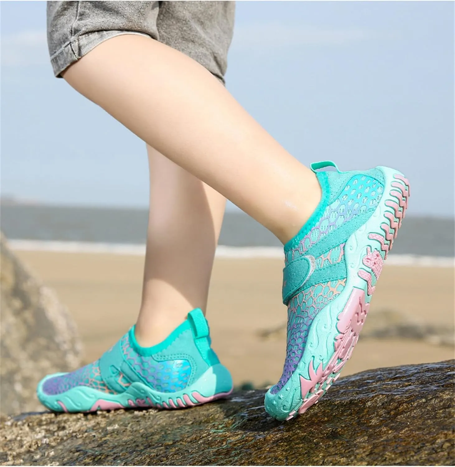 Kids Hike Barefoot Shoes Girls Boys Footwear Sneakers Barefoot Shoes Quick Dry Athletic Sports Hiking Shoes Healthy Non-Slip Breathable Trail Running Shoes
