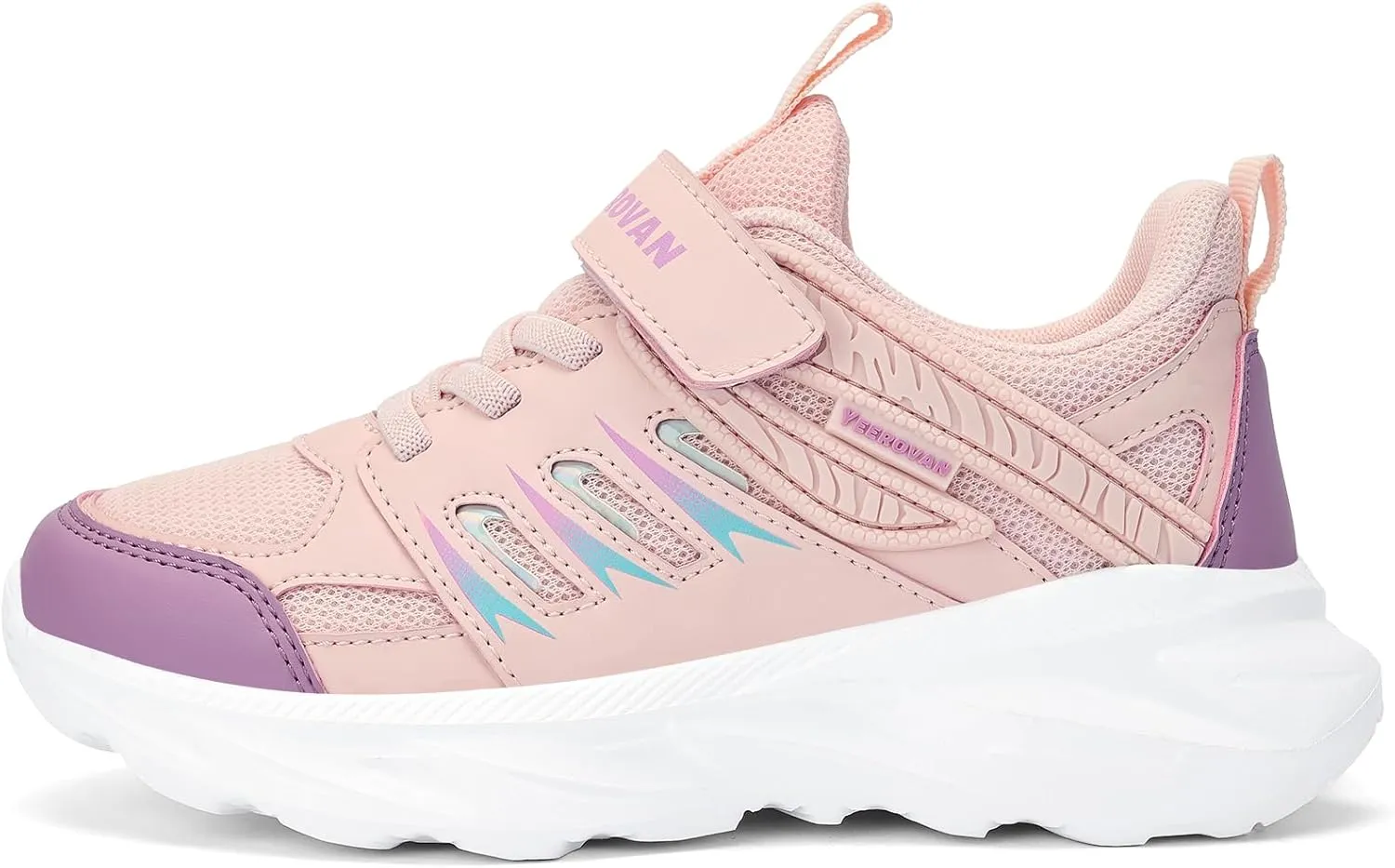 Kids Sneakers for Boys Girls Mesh Breathable Running Shoes Hook and Loop Lightweight Athletic Casual Shoes