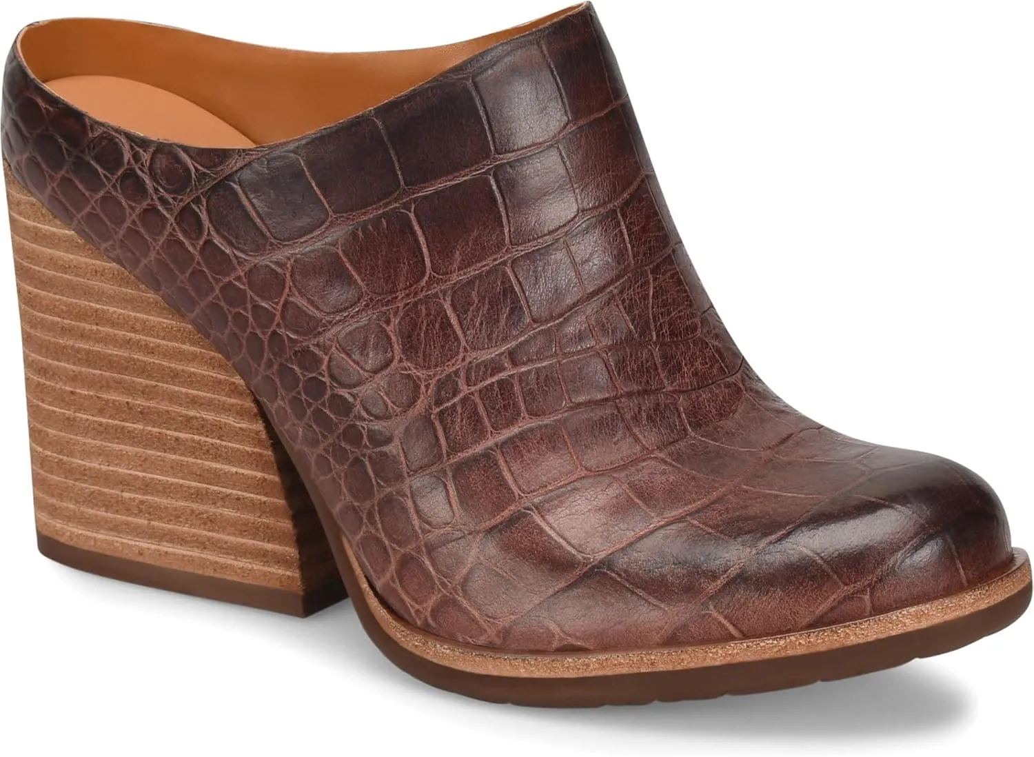 KORK-EASE Challis Heeled Mule - Contemporary Mule with Sculpted Chunky Heel