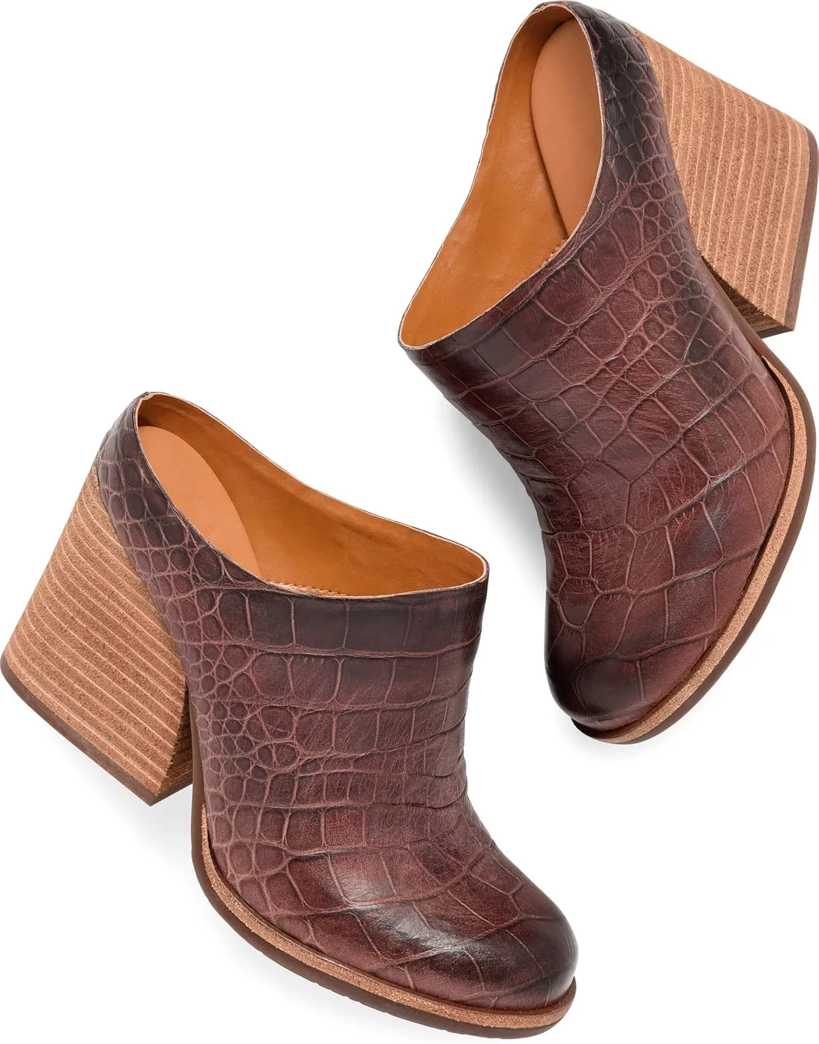 KORK-EASE Challis Heeled Mule - Contemporary Mule with Sculpted Chunky Heel