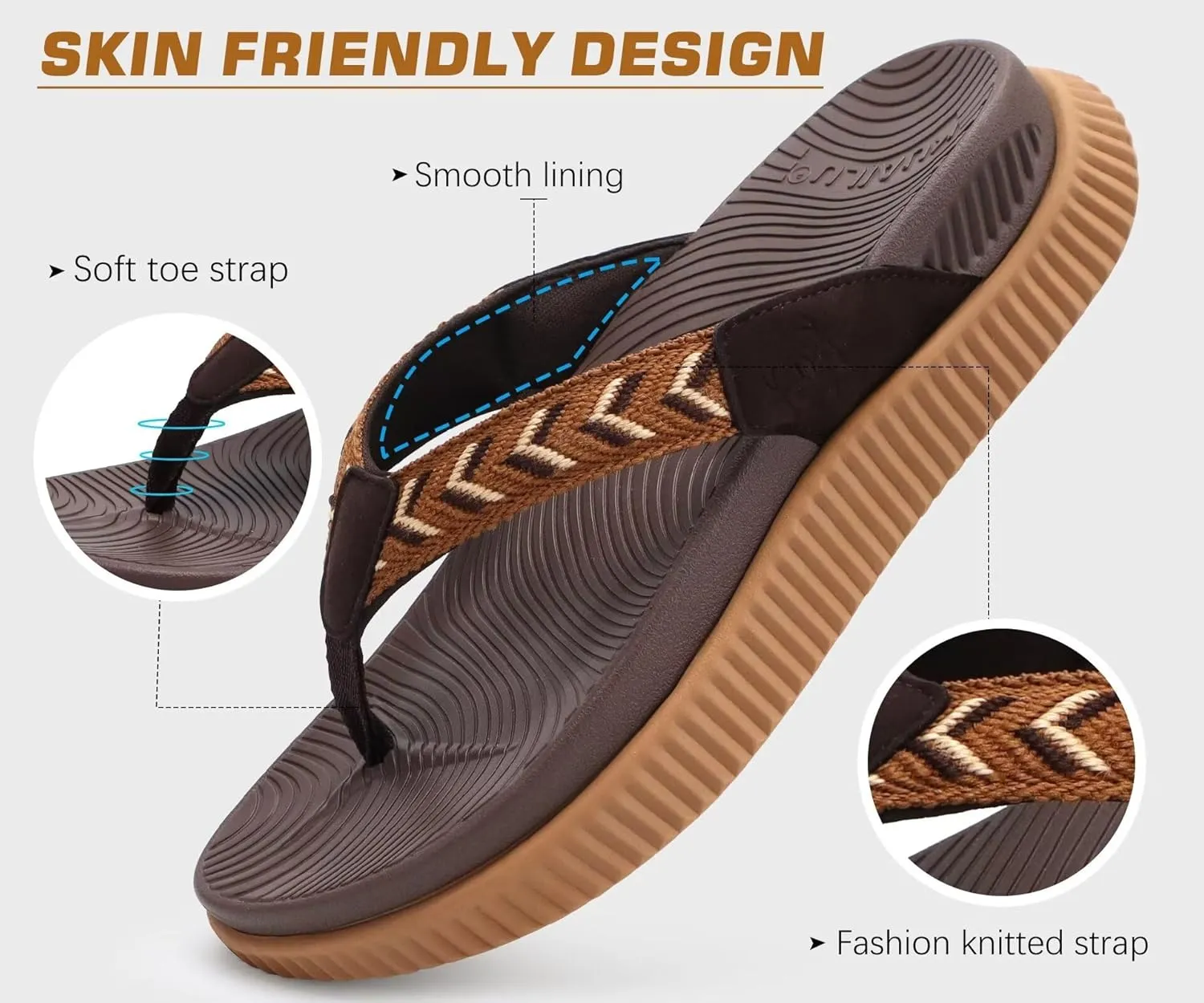 KuaiLu Womens Fashion Orthotic Flip Flops Ladies Athletic Thick Cushion Recovery Thong Sandals Slip On Memory Foam Walking Sandles With Comfortable Plantar Fasciitis Arch Support