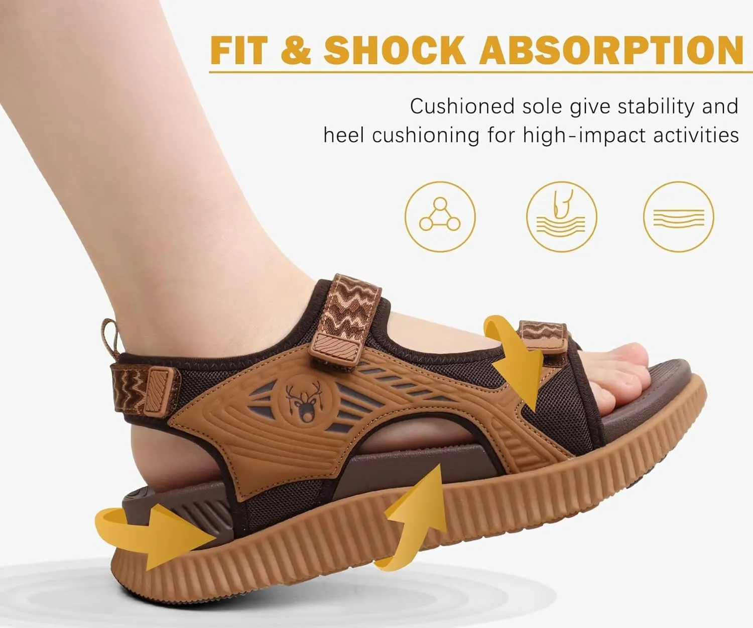 KuaiLu Womens Orthopedic Walking Sandals Recovery Sport Outdoor Hiking Water Sandles Thick Athletic Cushion Adjustable Strap Sandals with Comfortable Plantar Fasciitis Arch Support