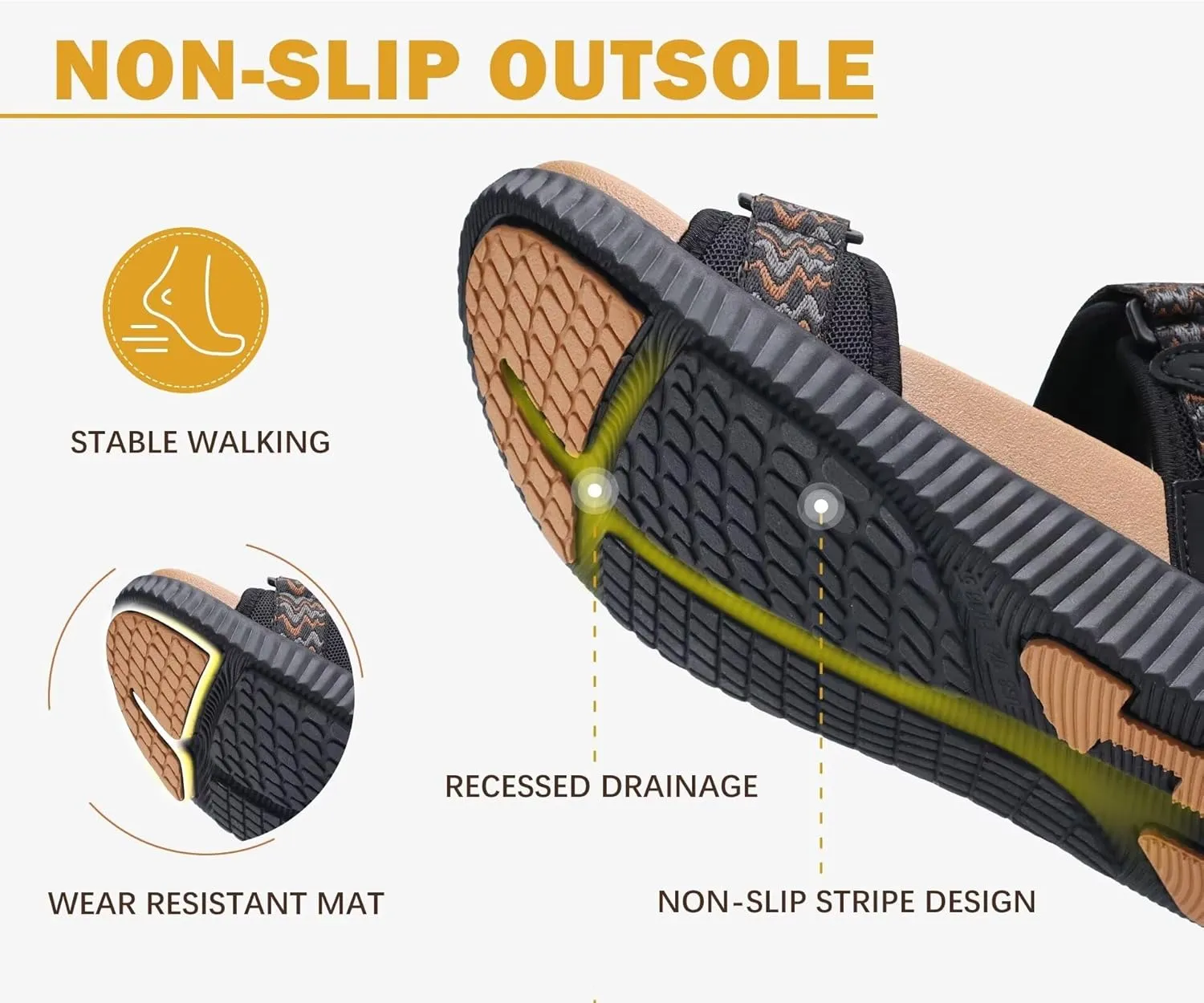 KuaiLu Womens Orthopedic Walking Sandals Recovery Sport Outdoor Hiking Water Sandles Thick Athletic Cushion Adjustable Strap Sandals with Comfortable Plantar Fasciitis Arch Support