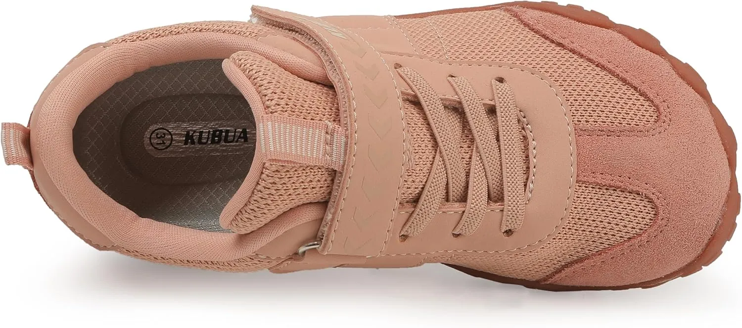 KUBUA Boys Girls Sneakers Kids Barefoot Shoes Comfort Anti-Slip Walking Shoes for Indoor Outdoor Toddler Little Big Kid