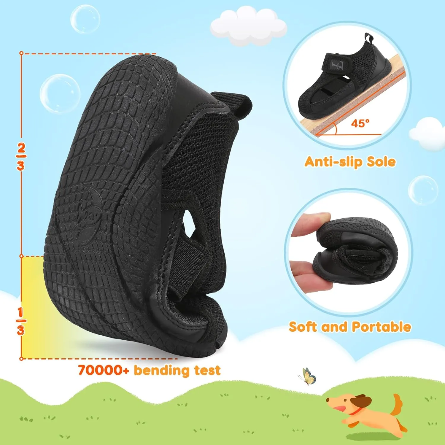 L-RUN Toddler Shoes Barefoot Kids Sneakers Wide Minimalist Boys Girls Summer Footwear for Indoor Outdoor Walking Running