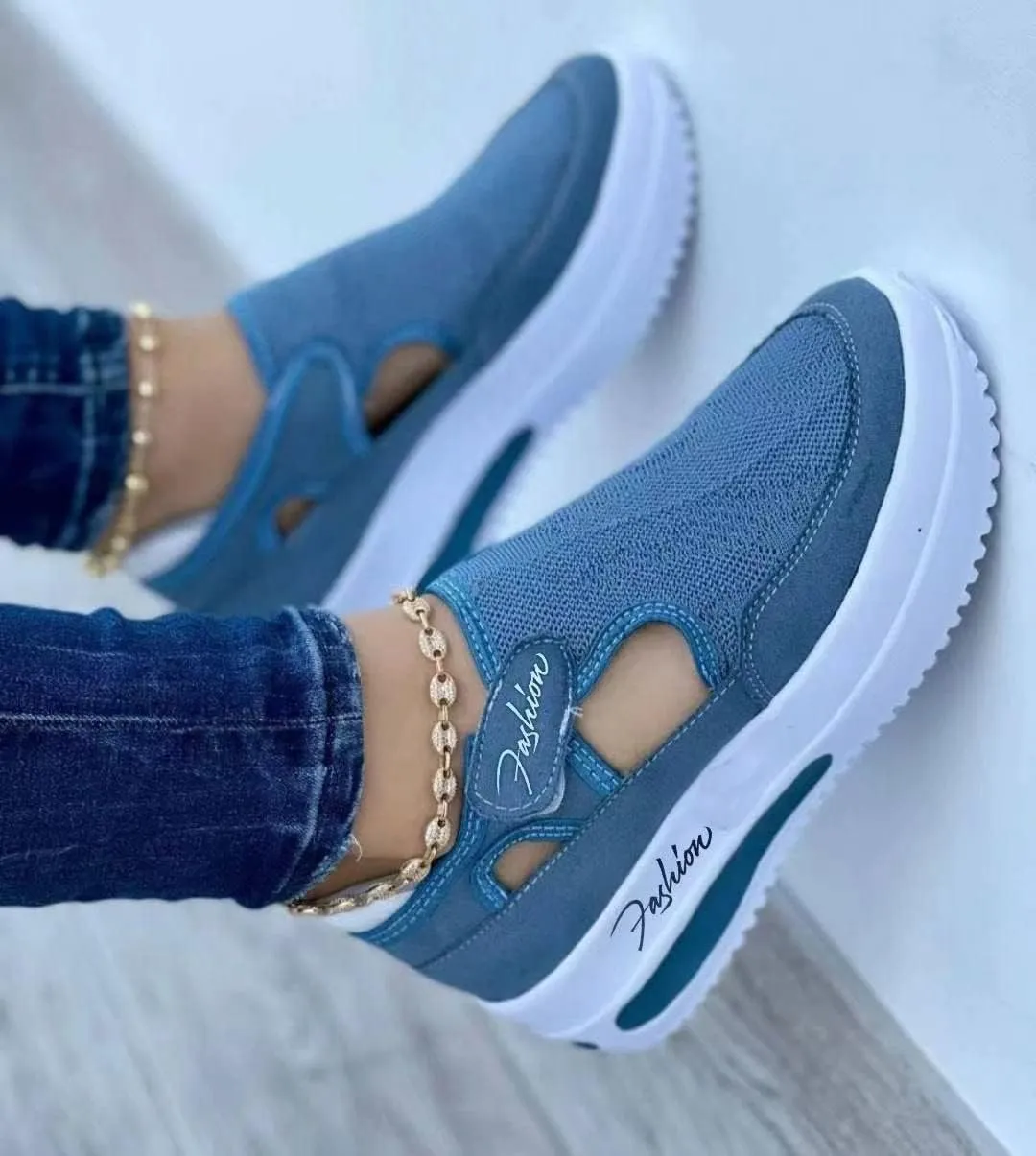 Ladmiple Shoes For Women Sneakers Trendy Slip On Canvas Shoes Fashion Casual Summer Comfortable Walking Flats Loafers