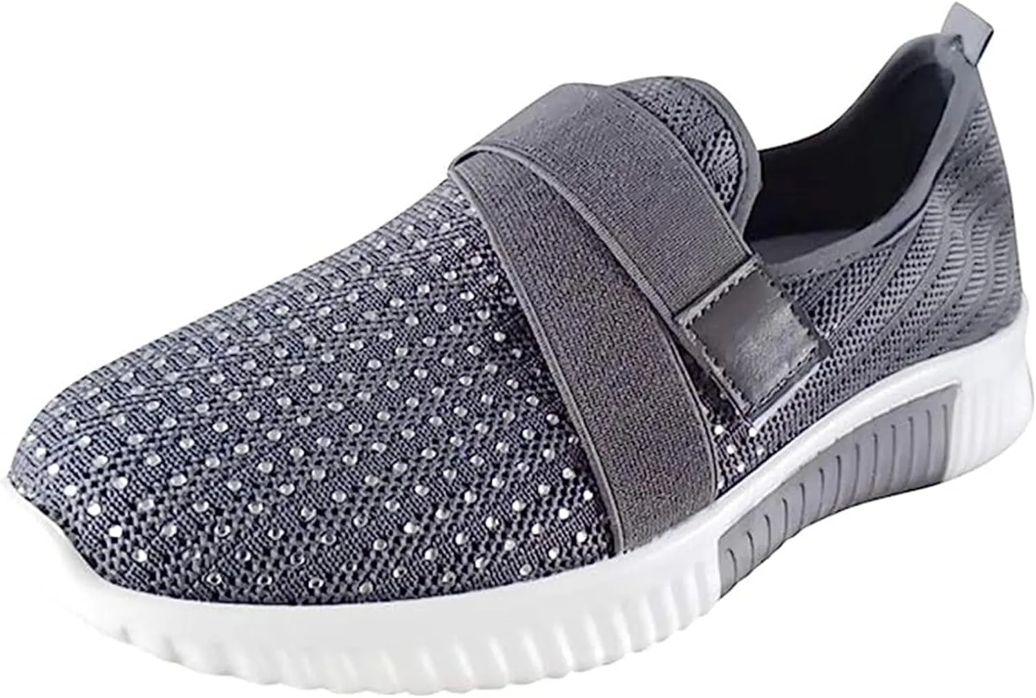 Ladmiple Walking Sneakers For Women Wide Width Tennis Shoes Slip On Memory Foam Non Slip Athletic Running Gym Sneakers