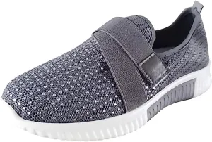 Ladmiple Walking Sneakers For Women Wide Width Tennis Shoes Slip On Memory Foam Non Slip Athletic Running Gym Sneakers