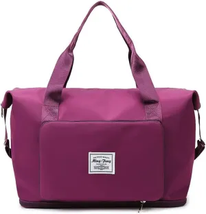LAPRBY Gym Bag for Women Men Travel Duffel Bags Weekender Bags for Women Drybag Waterproof Bag High-capacity and Shoe Bag (Light pink)