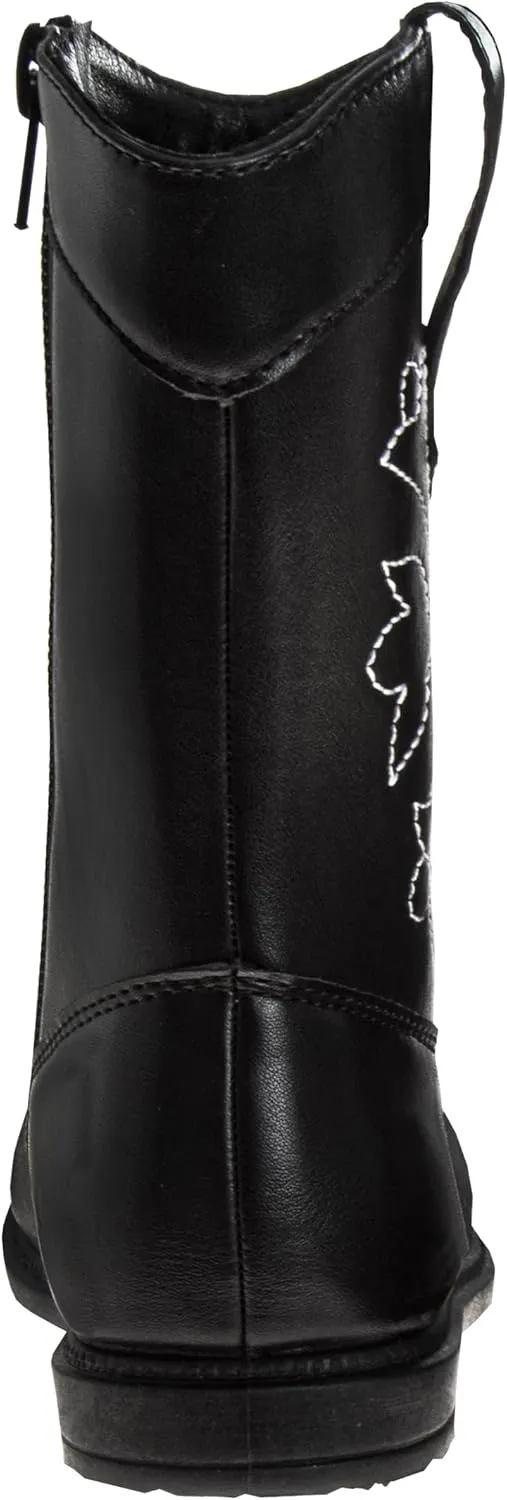 Laura Ashley Girls' Cowgirl Boots - Western Glitter Cowboy Boots (Toddler/Little Girl)