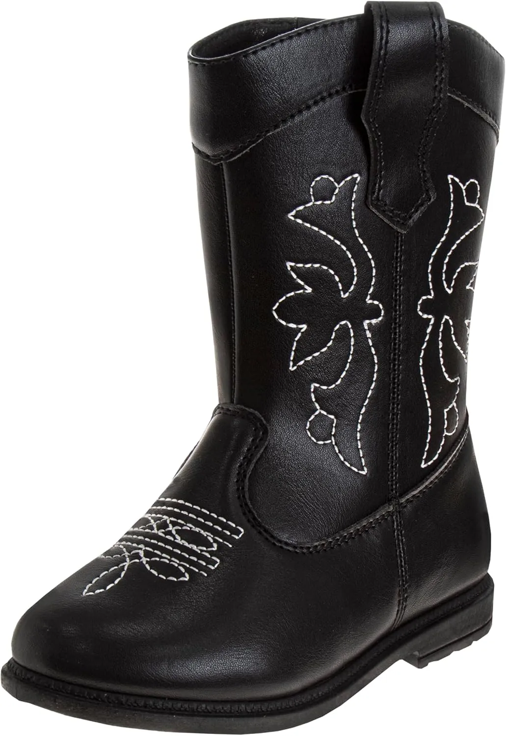 Laura Ashley Girls' Cowgirl Boots - Western Glitter Cowboy Boots (Toddler/Little Girl)