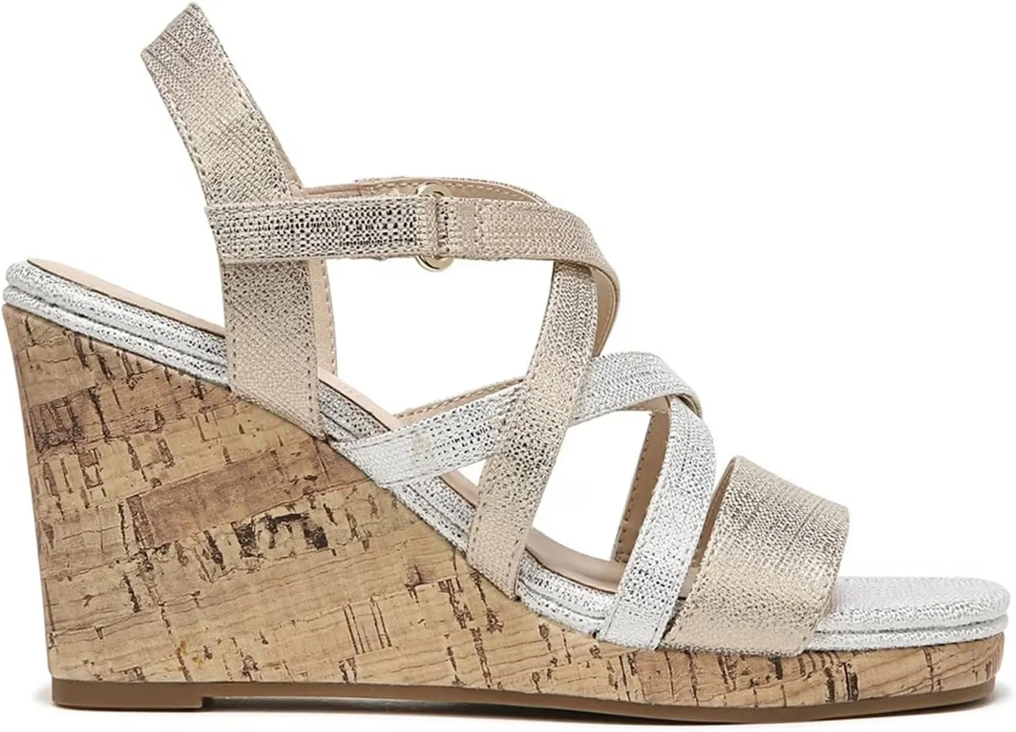 LifeStride Women's Indigo Strappy Wedge Sandal