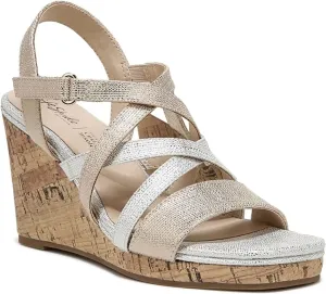 LifeStride Women's Indigo Strappy Wedge Sandal