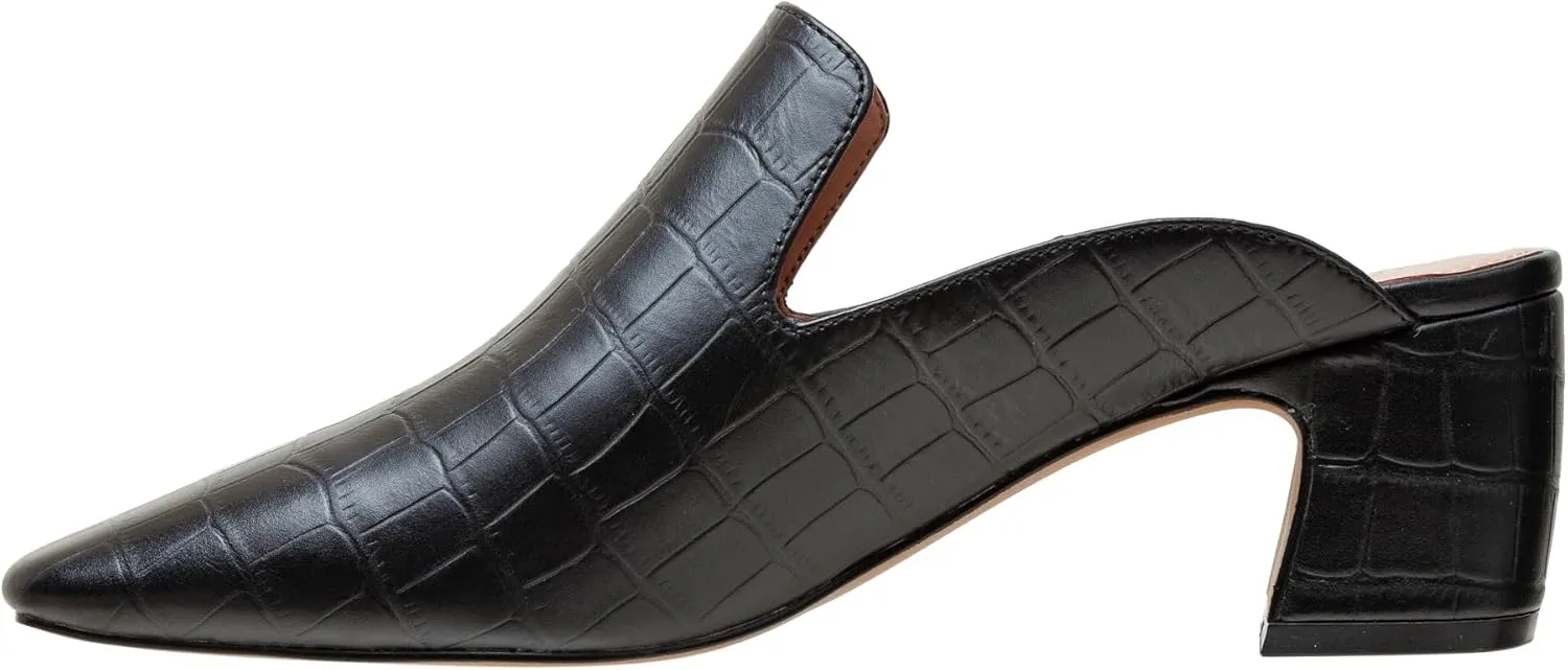 Linea Paolo - Giselle - Womens Croco Embossed Leather Mules
