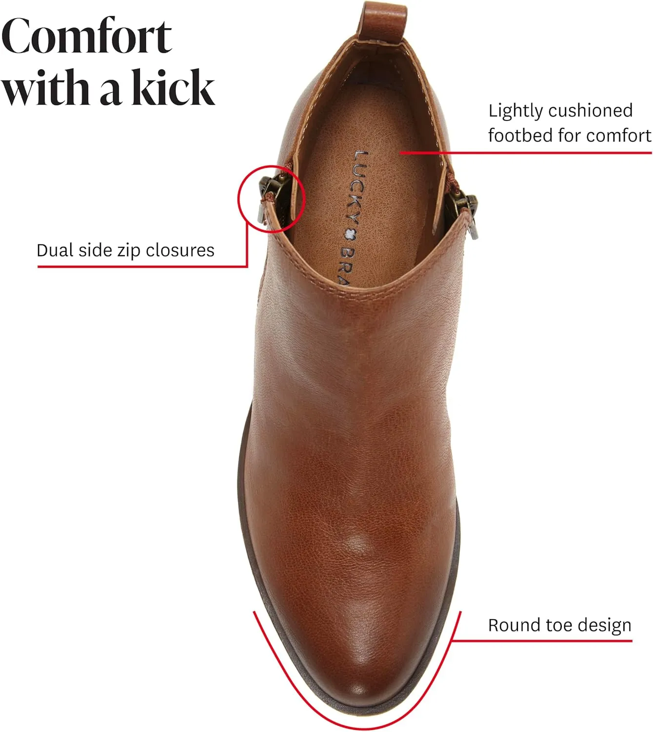 Lucky Brand Women's Basel Ankle Bootie
