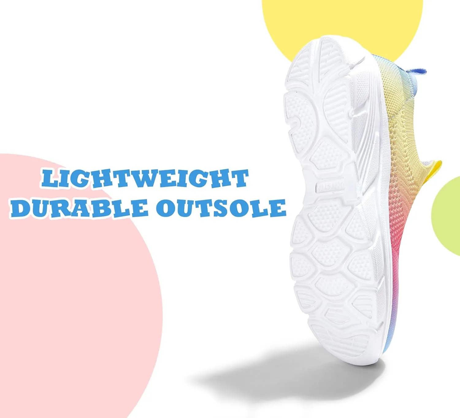 LUCKY STEP Boys Girls Slip On Sneakers Breathable Mesh Walking Shoes Lightweight Casual Running Athletic for Little Kids
