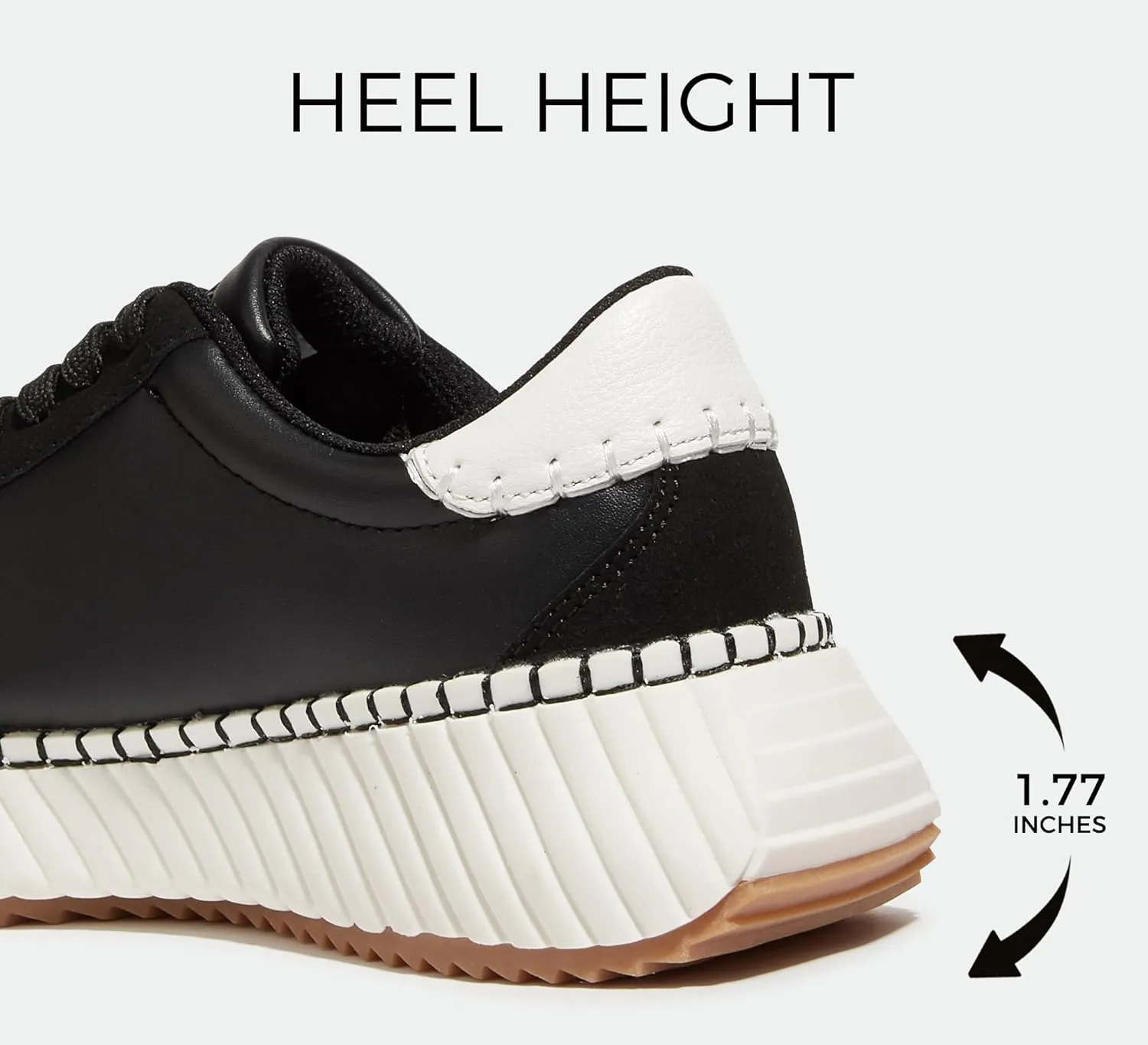 LUCKY STEP Women's Star Platform Sneakers Fashion Chunky Retro Trendy Casual Tennis Running Trainning Walking Shoes