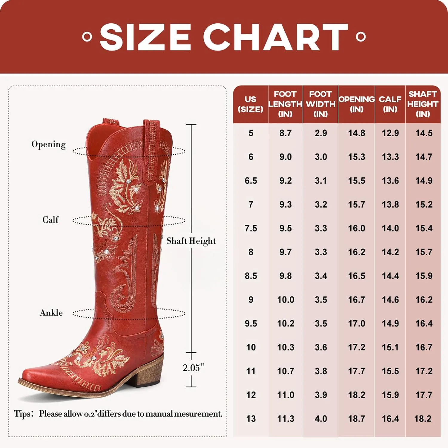 Lumeheel Cowboy Boots for Women - Knee High Western Cowgirl Boots, Sparkly Rhinestone Retro Country Boots with Classic Embroidered, Pointed Toe Chunky Heel Pull on Zipper Fashion Vintage Tall Boots
