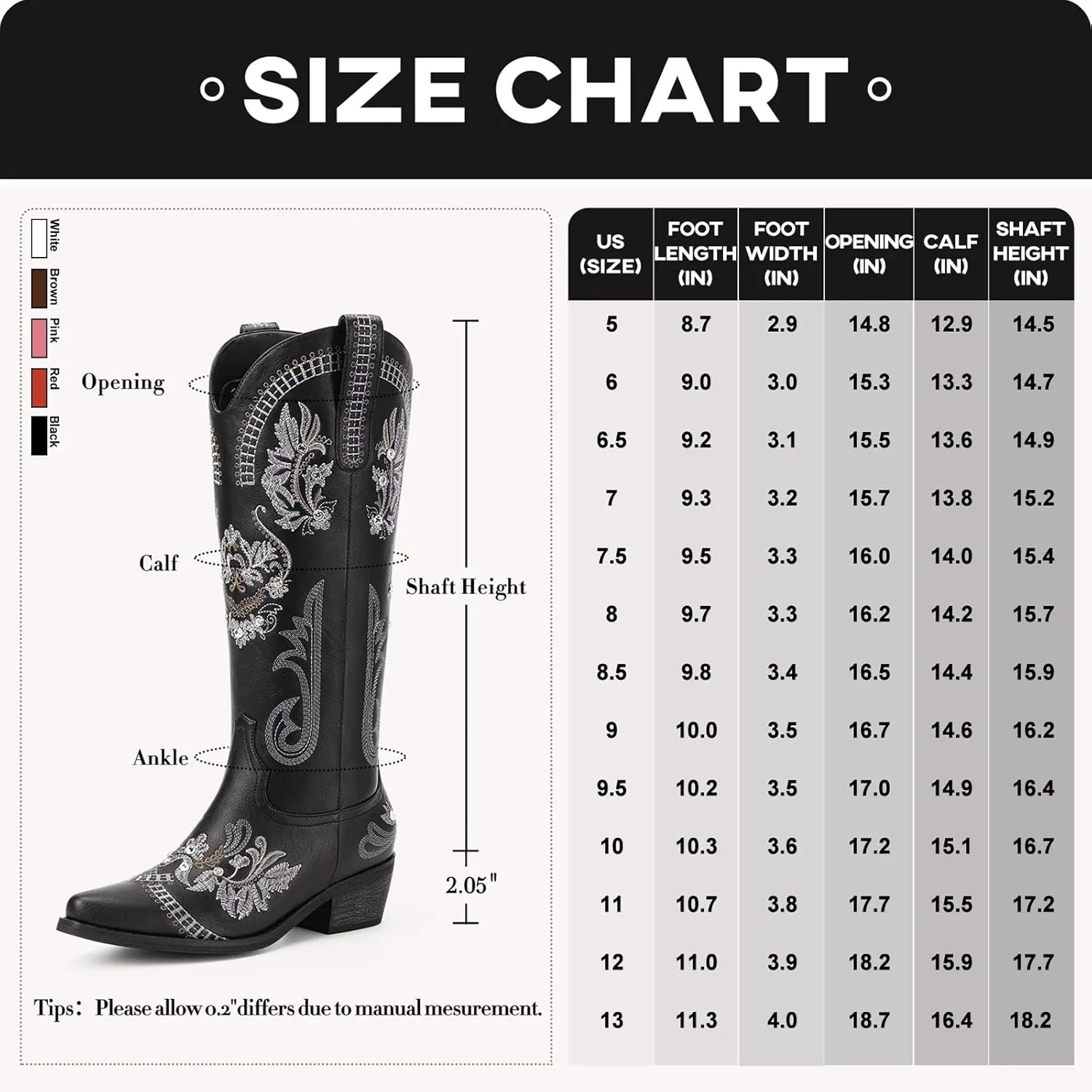 Lumeheel Cowboy Boots for Women - Knee High Western Cowgirl Boots, Sparkly Rhinestone Retro Country Boots with Classic Embroidered, Pointed Toe Chunky Heel Pull on Zipper Fashion Vintage Tall Boots